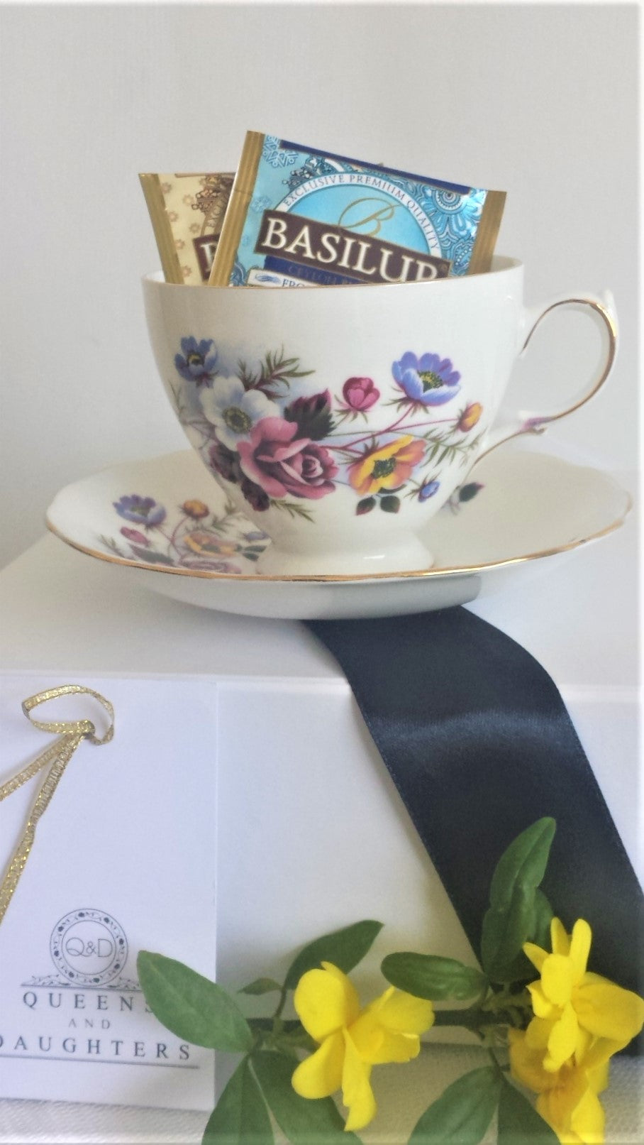 Royal Vale Cup & Saucer with Sample Tea