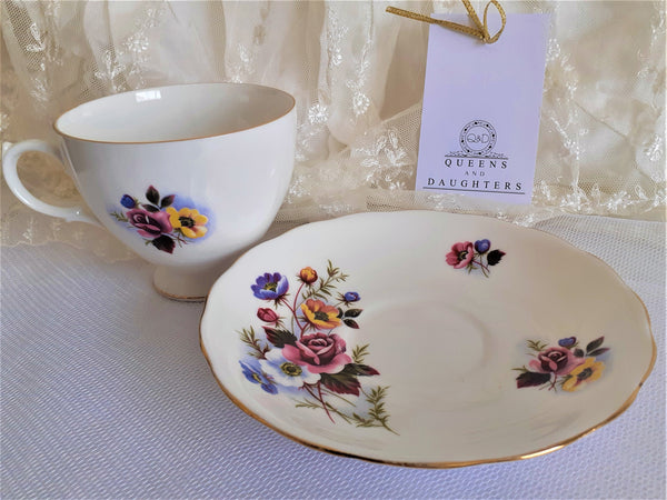 Royal Vale Cup & Saucer with Sample Tea