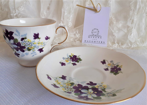 Royal Vale Cup & Saucer with Sample Tea