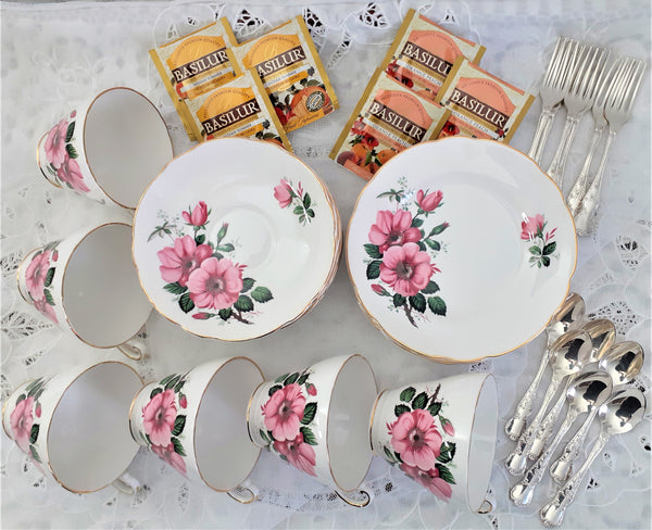 Regency Setting for Six with Matching Tea Spoons & Cake Forks - Includes Sample Tea