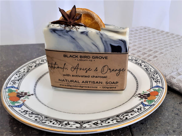 Crescent & Sons Dish with Patchouli, Anise & Orange Artisan Soap