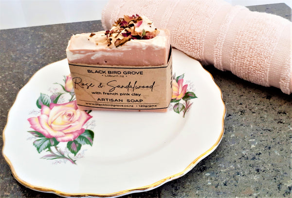 Colclough with Rose & Sandalwood Artisan Soap