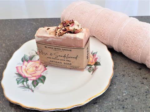Colclough with Rose & Sandalwood Artisan Soap